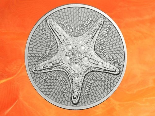 Silver star silber münze oz - münze, 1