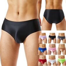 DE Freebily Herren ÖL Glanz Unterhosen Slip Glatte Hipster Panty Badehose Pants