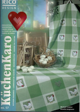 Auflösung meiner Rico Design Stickvorlagenhefte - Heft 57 Küchenkaro