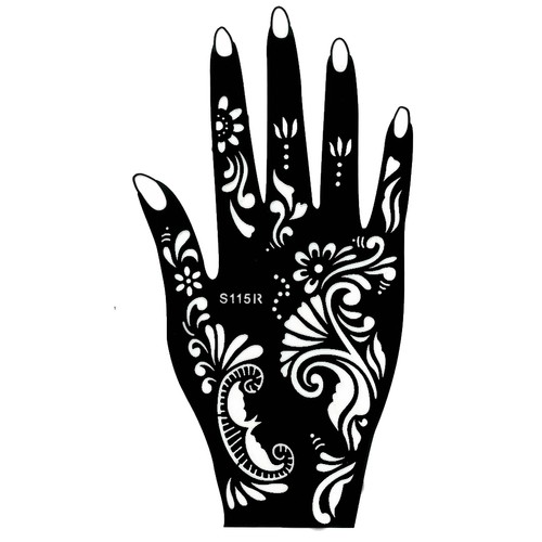 Henna tattoo schablone - henna,
