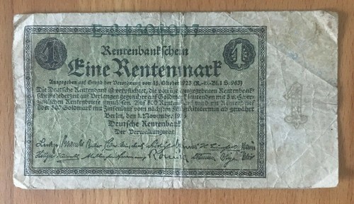 Eine rentenmark - eine,
