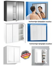 Spiegel Badspiegel Spiegelschrank Badezimmerspiegel Hängespiegel 2 türig oder 3