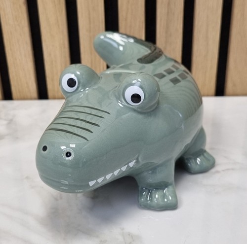 Keramik spardose krokodil - keramik,