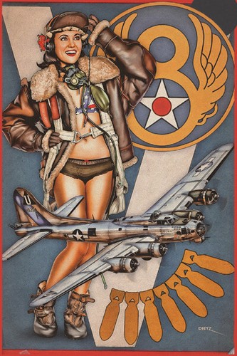 Blechschild pin girl - pin,