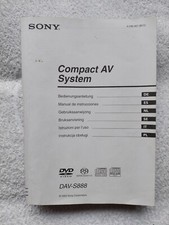 Sony DAV-888 Bedinungsanleitung Manuel