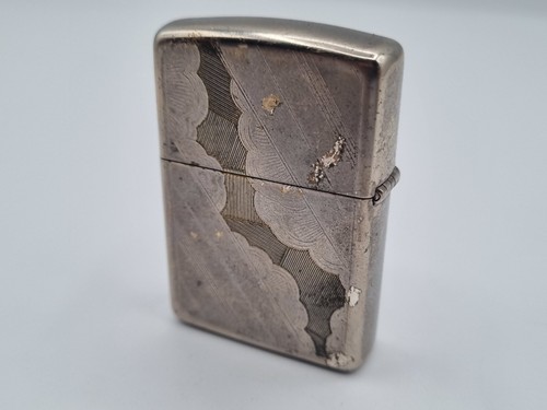 Zippo silver plate feuerzeug - plate,