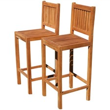 2 Stück TEAK Barhocker