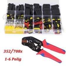 352/708x KFZ Stecker Steckverbindung 1-6 Polig Auto Wasserdicht Steckverbinder