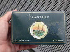 Alte Blechdose Zigarettendose 100 Reunion Flagship - Cigarettes Tin