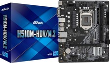 ASRock H510M-HDV/M.2 Mainboard Intel H410 Sockel 1200 DDR4 7.1 Sound USB3.0 µATX