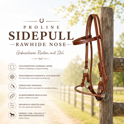Proline sidepull rawhide - proline,