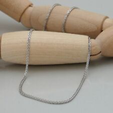 Halskette Gold Kette Fuchsschwanzkette 0,8 mm ca. 49,5 cm in 585/14K Weißgold