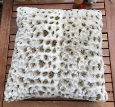 Kissen 50x50 Tierfell Gepard-Look elegantes Kunstfell-Kissen