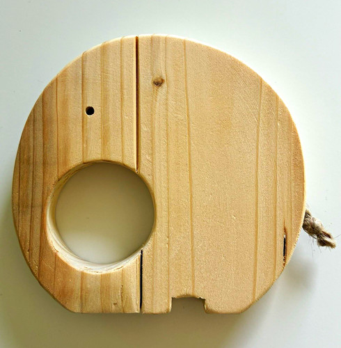 Deko holz elefant handarbeit - deko,