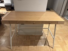 Ikea Lillåsen Bambus Schreibtisch 102x49