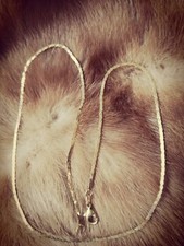 Goldene Halskette doublé 45 cm lang, 2 mm breit