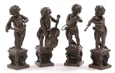 4 Putti Engel signiert Perron