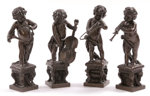 Putti engel signiert perron - 4,