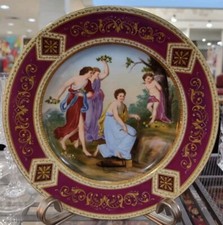 Antique 1800s Hand Painted