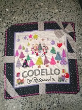 Codello X Peanuts Halstuch 87 x 87cm Reine Seide Weihnachten Snoopy Lucy