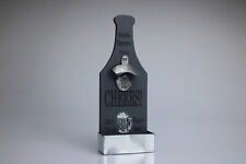 Wandflaschenöffner Bieröffner Auffangbehälter Bierdeckel Kronkorken Party Deko