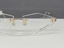 Bajazzo Brille Damen gold rot Eckig Randlos Raute  NP:304€