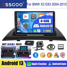 DAB+ KAM 4+64G Autoradio Für BMW X3 E83 2006-10 Android14 Apple Carplay GPS NAVI