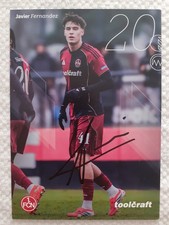 Autogrammkarte javier - autogrammkarte,