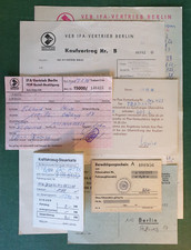 Konvolut DDR KFZ Dokumente VEB