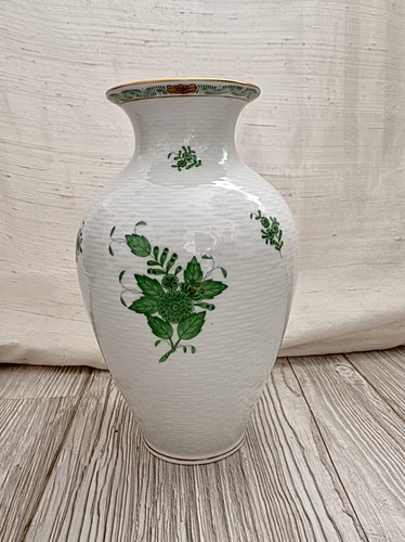 Herend vase apponyi - vase, grün