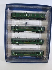 Liliput H0 Gotthardbahn Set 4 Wagen grün , Teil-OVP