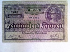 Banknote, Österreich, 10.000 Kronen, 1924