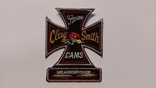 Clay Smith CAMS GENUINE MR. HORSEPOWER Aufnäher Iron Cross 10x8cm Oldschool