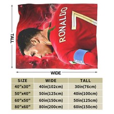 Cristiano Ronaldo Motiv Decke