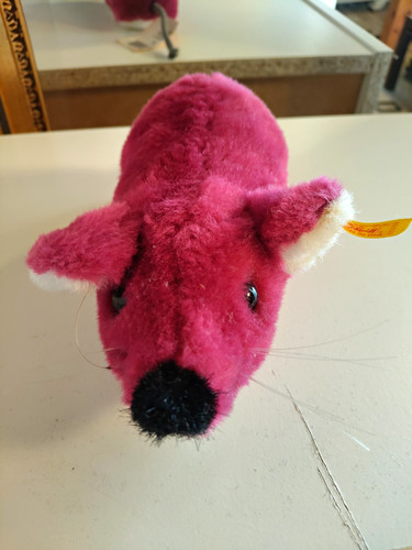 Steiff maus mit - steiff, etikett.