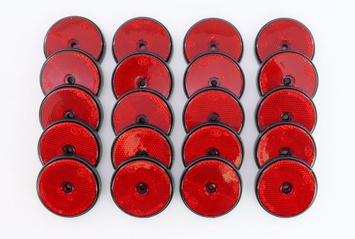 Rückstrahler rot ø 60mm - 20,