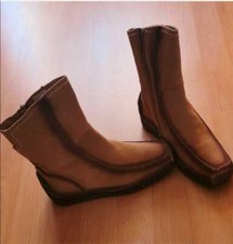 NEUE Leder Stiefeletten seitlichem Reißverschluss von DONNA CHRISTINA Größe 36