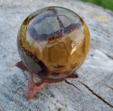 Septarie,Kugel,auf Holzständer,Madagaskar,a.m.Samml.