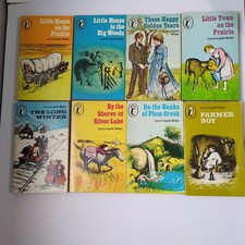 Laura Ingalls Wilder 8 Paperback Books 1970-1978 Little House on the Prairie