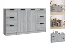 Sideboards 3 Stk. Grau Sonoma