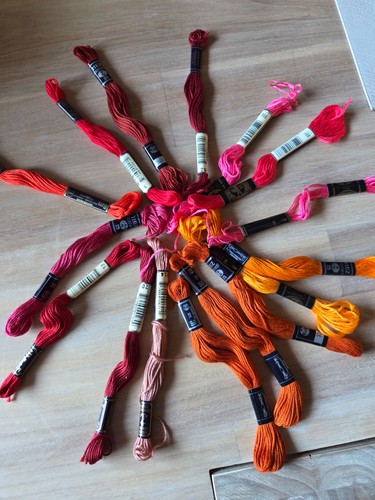 Stickgarn neuwertig töne - stickgarn,,