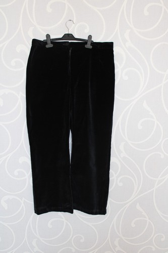 Damen hose samt schwarz - damen,