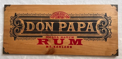 Don papa rum holzschild - don,