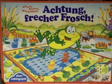 Brettspiel "Achtung, frecher Frosch" Kinderspiel, Gessellschaftspiel, gebraucht