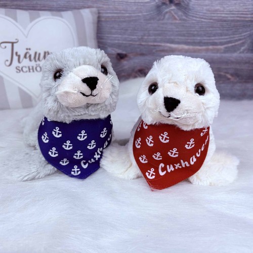 Plüsch seehund mit tuch - mit,