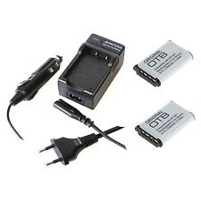 2 Stück Akku und Ladegerät für Sony Cyber-shot DSC-HX60 DSC-HX60V DSC-HX90V