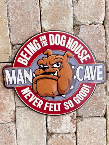 Blechschild man cave usa - blechschild,