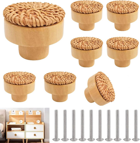 Möbelknöpfe rattan stück - rattan, 8