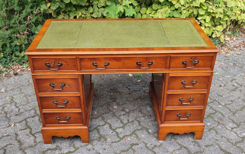 Holz schreibtisch 125x60x79 - schreibtisch,