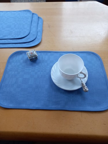 Tisch platzset taubenblau - tisch-platzset,